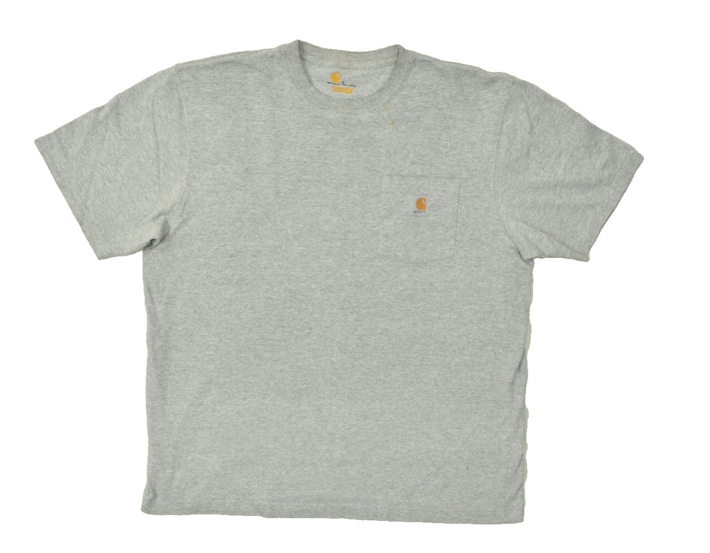 Carhartt Men Pocket T Shirt Short Sleeve Crewneck Size L Cotton Blend K87 Stain
